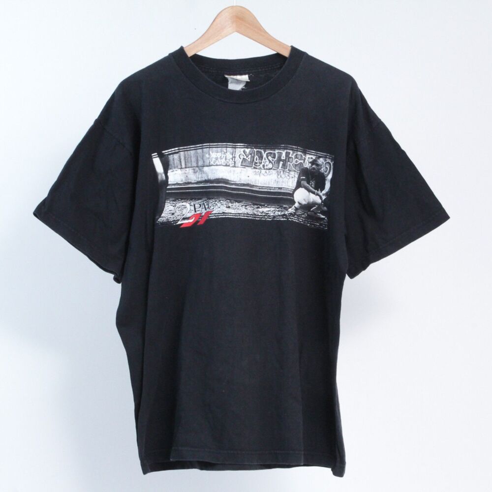 Vintage 90's 2Pac Rap Mens Cotton Graphic T shirt by Winterland, Fits like XL